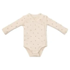 Little Dutch Romper^Romper overslag lange mouw - Zand - Little Farm