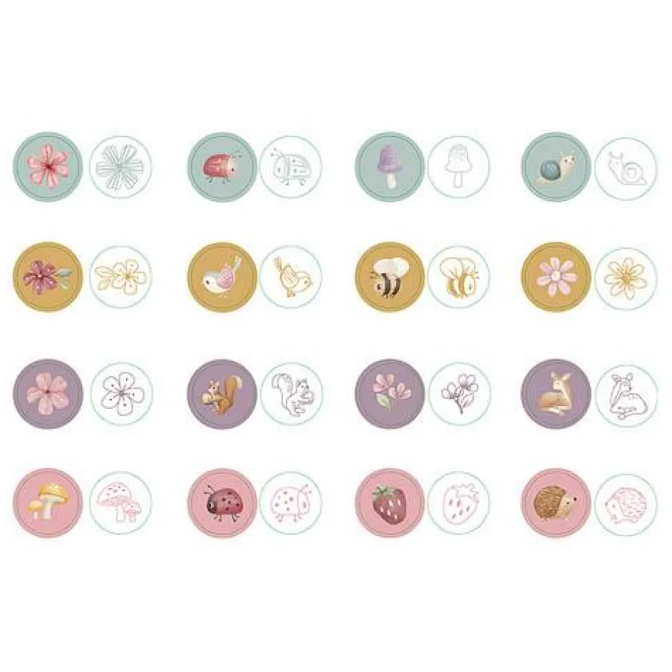 Little Dutch Creatief Speelgoed^Self Inking Stamps - Roze - Fairy Garden