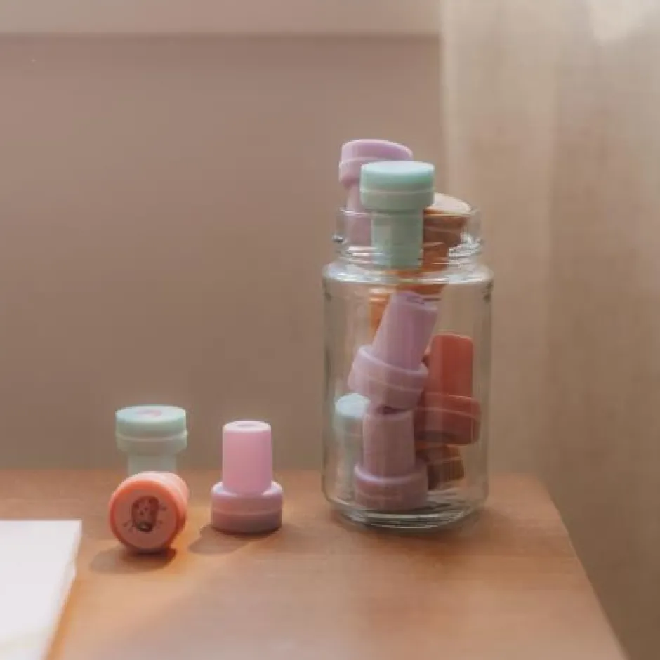 Little Dutch Creatief Speelgoed^Self Inking Stamps - Roze - Fairy Garden