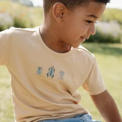 Little Dutch Jongens Kleding|Kinderkleding^Shirt korte mouw - Bruin - Forest Friends