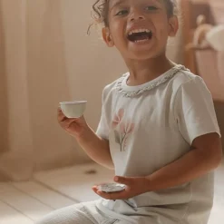 Little Dutch Meisjes Kleding|Kinderkleding^Shirt korte mouw - Groen - Fairy Garden