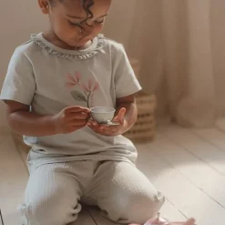 Little Dutch Meisjes Kleding|Kinderkleding^Shirt korte mouw - Groen - Fairy Garden