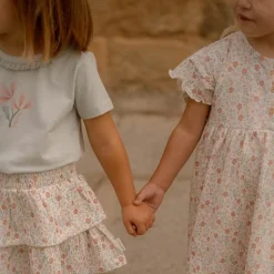 Little Dutch Meisjes Kleding|Kinderkleding^Shirt korte mouw - Groen - Fairy Garden