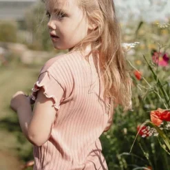 Little Dutch Meisjes Kleding|Kinderkleding^Shirt korte mouw - Roze - Fairy Garden