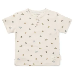 Little Dutch Jongens Kleding|Kinderkleding^Shirt korte mouw - Zand - Forest Friends - Kevers