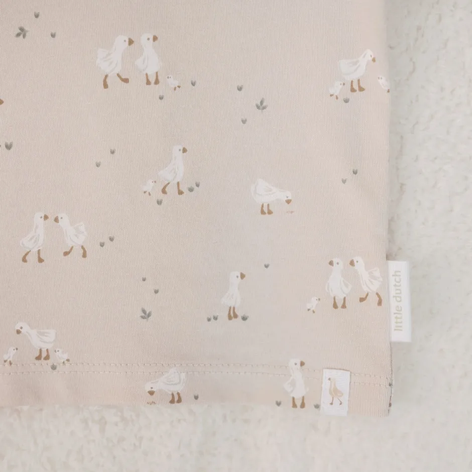 Little Dutch Babykleding^Shirt lange mouw - Beige - Newborn Naturals - Little Goose