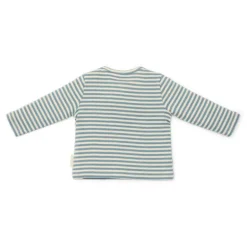 Little Dutch Jongens Kleding|Babykleding^Shirt lange mouw - Blauw - Forest Friends - Stripe