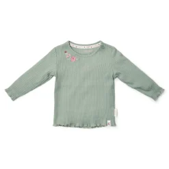 Little Dutch Meisjes Kleding|Kinderkleding^Shirt lange mouw - Groen - Fairy Garden