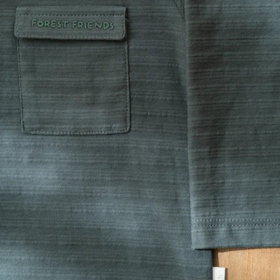 Little Dutch Jongens Kleding|Kinderkleding^Shirt lange mouw - Groen - Forest Friends