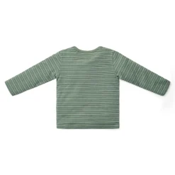Little Dutch Jongens Kleding|Kinderkleding^Shirt lange mouw - Groen - Forest Friends - Stripe