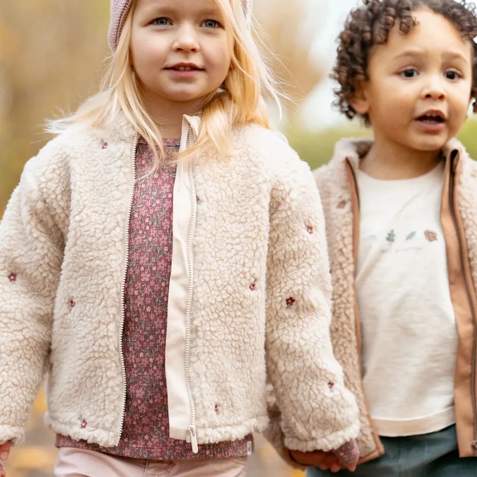 Little Dutch Meisjes Kleding|Kinderkleding^Shirt lange mouw - Roze - Fairy Garden - Bloemen