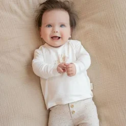 Little Dutch Babykleding^Shirt lange mouw - Wit - Newborn Naturals