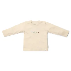 Little Dutch Jongens Kleding|Kinderkleding^Shirt lange mouw - Zand - Forest Friends - Forest borduursel