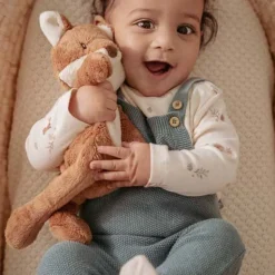 Little Dutch Jongens Kleding|Babykleding^Shirt lange mouw - Zand - Forest Friends - All over print