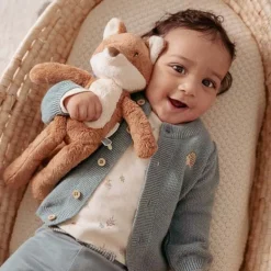 Little Dutch Jongens Kleding|Babykleding^Shirt lange mouw - Zand - Forest Friends - All over print