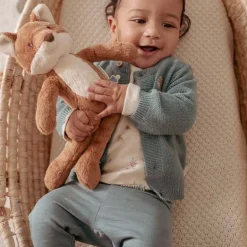 Little Dutch Jongens Kleding|Babykleding^Shirt lange mouw - Zand - Forest Friends - All over print