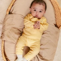 Little Dutch Kinderkleding^Shirt overslag lange mouw - Geel - Little Farm