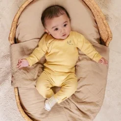 Little Dutch Kinderkleding^Shirt overslag lange mouw - Geel - Little Farm