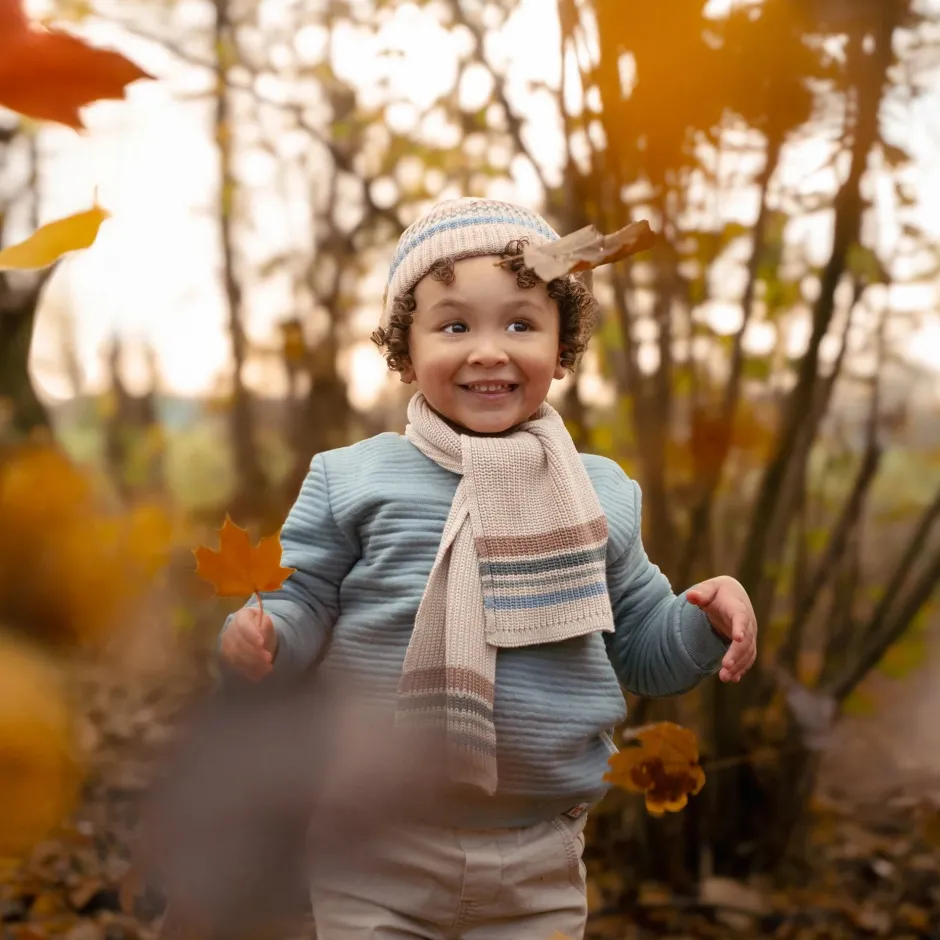 Little Dutch Accessoires|Jongens Kleding^Sjaal - Bruin - Maat one size - Forest Friends - Stripe