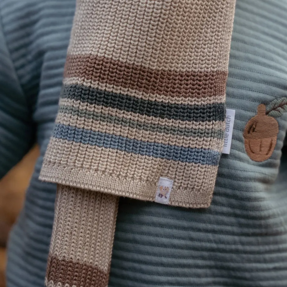 Little Dutch Accessoires|Jongens Kleding^Sjaal - Bruin - Maat one size - Forest Friends - Stripe