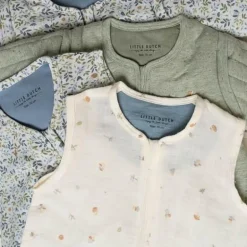 Little Dutch Hydrofiele Slaapzakken|Slaapzakken^Slaapzak zomer hydrofiel 110 cm - Wit - Maat 110 cm - Forest Friends - Forest Treasures