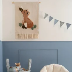 Little Dutch Decoratie^Slinger met vlaggetjes - Blauw - Forest Friends - Forest Adventure