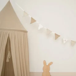 Little Dutch Letterslinger|Decoratie^Slinger met vlaggetjes hydrofiel Baby Bunny