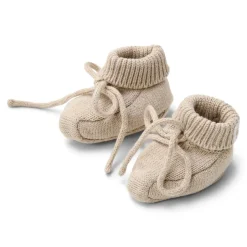 Little Dutch Accessoires|Babykleding^Slofjes - Beige - Newborn Naturals