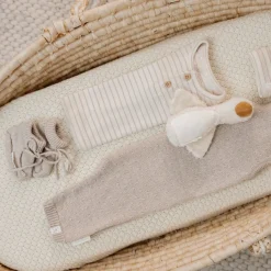 Little Dutch Accessoires|Babykleding^Slofjes - Beige - Newborn Naturals