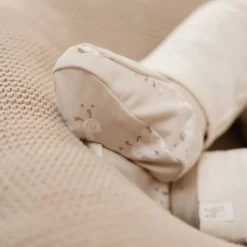 Little Dutch Babykleding|Accessoires^Slofjes - Zand - Newborn Naturals - Little Goose