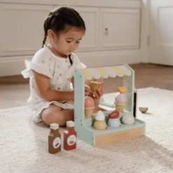Little Dutch Rollenspel|Houten Speelgoed^Speelgoed ijskraam - Meerkleurig - Essentials