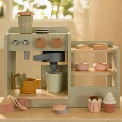 Little Dutch Rollenspel|Houten Speelgoed^Speelgoed koffiehoek - Groen - Essentials