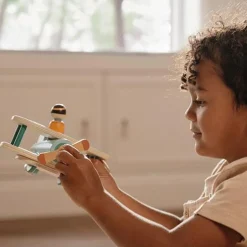 Little Dutch Rollenspel|Houten Auto's^Speelgoedvliegtuigje - Meerkleurig - Essentials