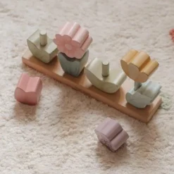 Little Dutch Houten Speelgoed|Stapeltoren^Stapelaar - Roze - Fairy Garden
