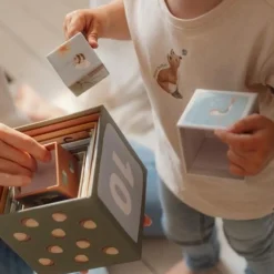 Little Dutch Stapeltoren^Stapelblokken - Blauw - Forest Friends