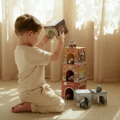 Little Dutch Rollenspel|Houten Auto's^Stapelblokken met auto's – Meerkleurig – Essentials