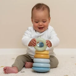 Little Dutch Stapeltoren^Stapelringen Blauw kunststof