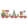 Little Dutch Educatief Speelgoed|Houten Speelgoed^Stapeltrein Kerst