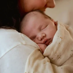 Little Dutch Hydrofiele Doeken|Omslagdoek^Swaddle - Beige - 120 cm - Newborn Naturals - Little Goose