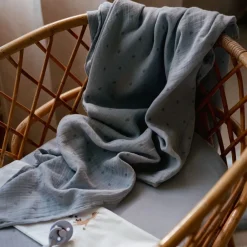 Little Dutch Hydrofiele Doeken|Omslagdoek^Swaddle - Blauw - 120 cm - Essentials