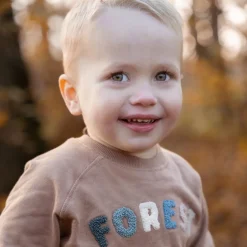 Little Dutch Jongens Kleding|Kinderkleding^Sweater - Bruin - Forest Friends