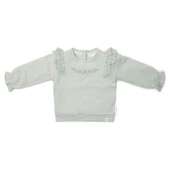 Little Dutch Meisjes Kleding|Kinderkleding^Sweater - Ruches - Groen - Fairy Garden
