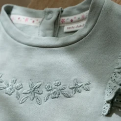 Little Dutch Meisjes Kleding|Kinderkleding^Sweater - Ruches -  Groen - Fairy Garden