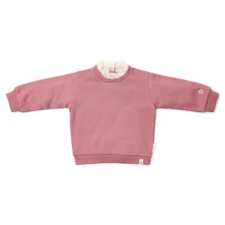 Little Dutch Meisjes Kleding|Kinderkleding^Sweater met kraag - Roze - Fairy Garden
