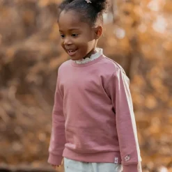 Little Dutch Meisjes Kleding|Kinderkleding^Sweater met kraag - Roze - Fairy Garden