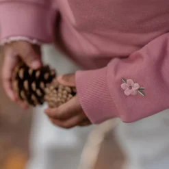 Little Dutch Meisjes Kleding|Kinderkleding^Sweater met kraag - Roze - Fairy Garden