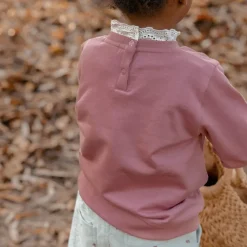Little Dutch Meisjes Kleding|Kinderkleding^Sweater met kraag - Roze - Fairy Garden