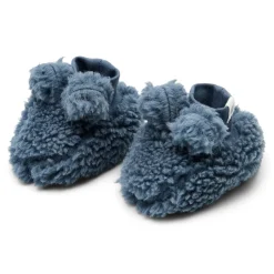 Little Dutch Accessoires^Teddy slofjes - Blauw - Newborn Naturals