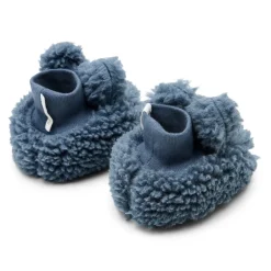 Little Dutch Accessoires^Teddy slofjes - Blauw - Newborn Naturals