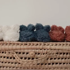 Little Dutch Accessoires^Teddy slofjes - Blauw - Newborn Naturals